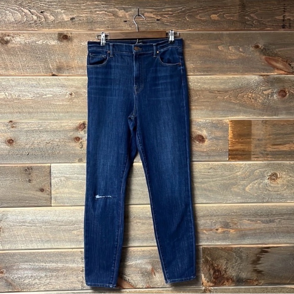 J Brand Carolina Thrill Dark Wash High Rise Ankle Stretch Skinny Jeans Size 30